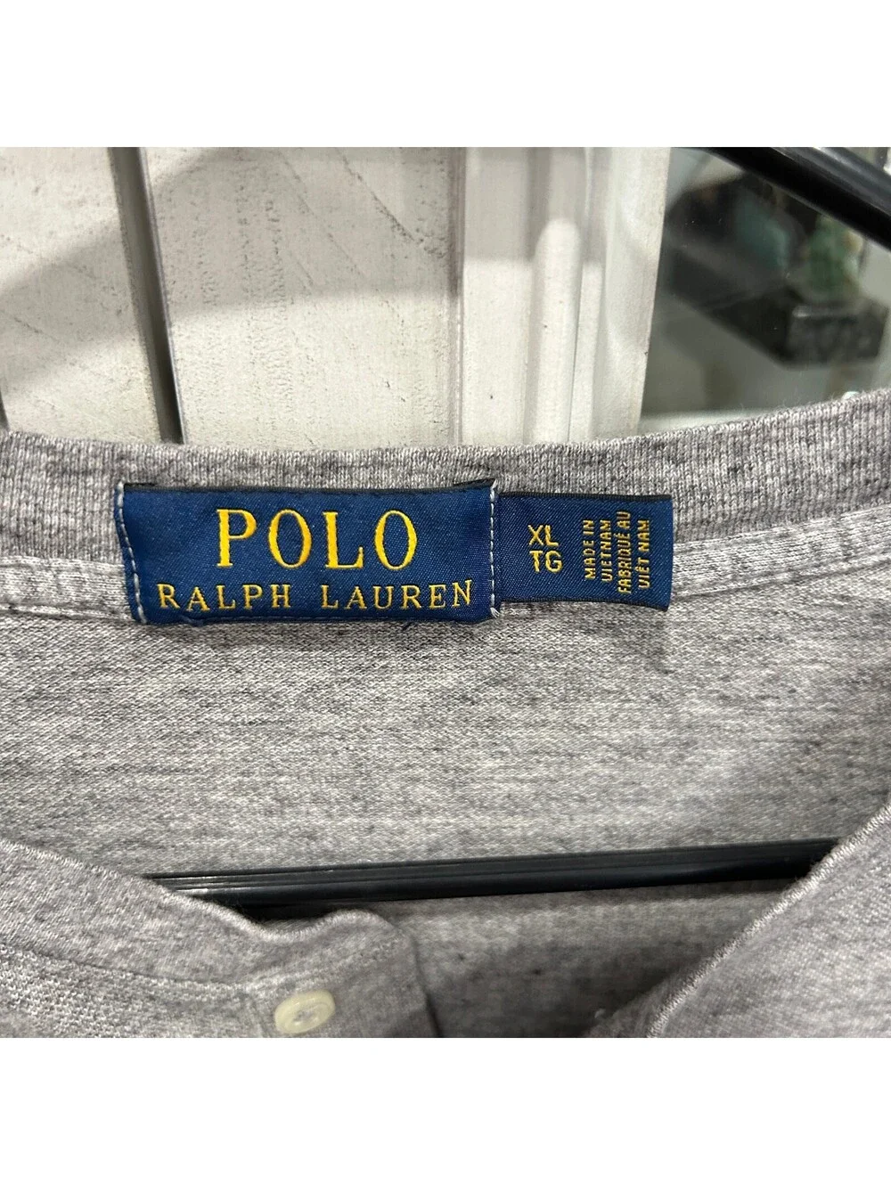 Polo Ralph Lauren Men's XL Henley Shirt Cotton Long Sleeve
